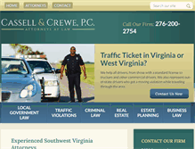 Tablet Screenshot of cassellcrewe.com